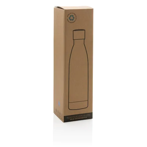 Bouteille iso couleur pleine en acier inoxydable recyclé RCS