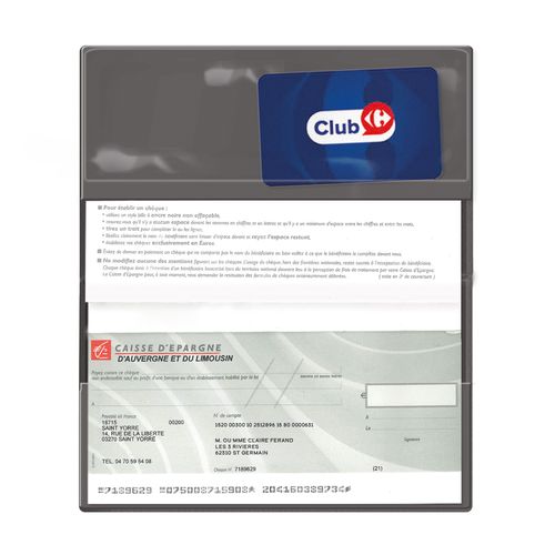 cheque book holder