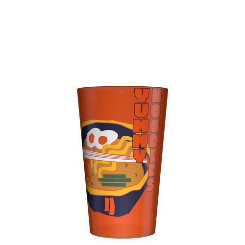 Vaso reutilizable personalizable 25 cl naranja - Cuatricromía digital (fondo Wobz) Vaso reutilizable personalizable 25 cl naranja - Cuatricromía digital (fondo Wobz)