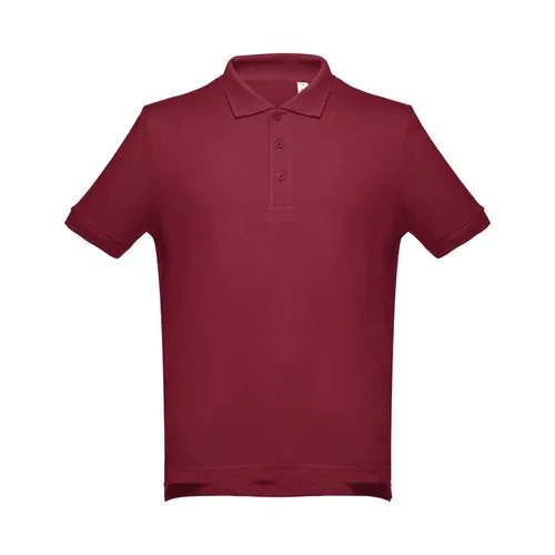 THC ADAM. Polo da uomo in cotone a maniche corte THC ADAM. Polo da uomo in cotone a maniche corte