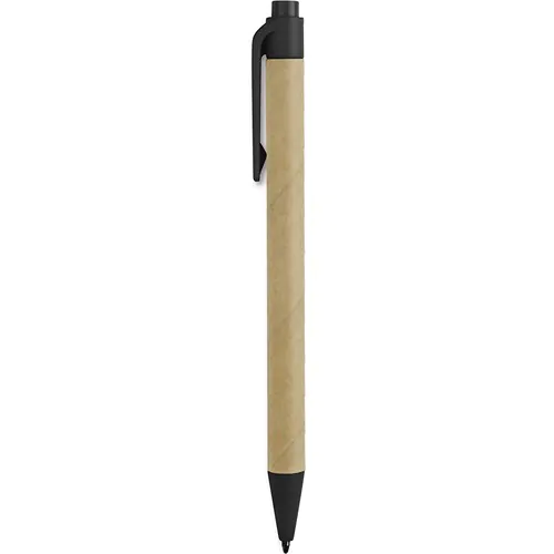 BALLPOINT PEN MADE OF BIODEGRADABLE PLASTIC AND RECYCLED CARDBOARD