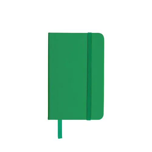 PU notebook with coloured elastic, ruled sheets (80 pages), satin bookmark PU notebook with coloured elastic, ruled sheets (80 pages), satin bookmark