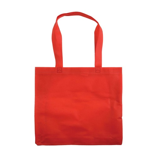 Bolsa de tejido sin tejer termosoldado, asas largas y fuelle Bolsa de tejido sin tejer termosoldado, asas largas y fuelle