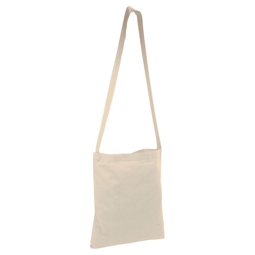 135 g/m2 cotton shopping bag with shoulder strap (3 x 118 cm)