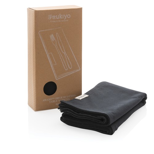 Ukiyo Aware™ 180gr rcotton table napkins 4pcs set Ukiyo Aware™ 180gr rcotton table napkins 4pcs set