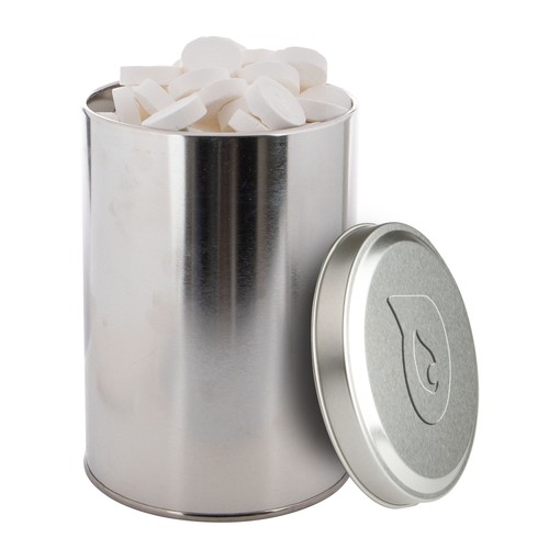 Large tin 1,3 liter with embossing