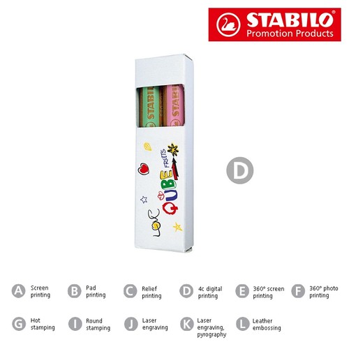 STABILO woody duo coloured pencil Set of 2