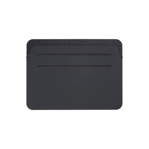 Anti-RFID card holder made of soft PU. With six card compartments and RFID logo