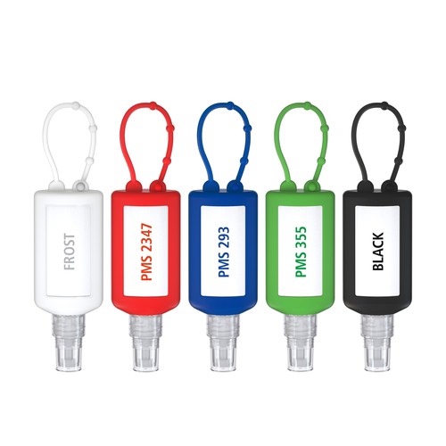 Hand Cleansing Spray, 50 ml Bumper (red), Body Label