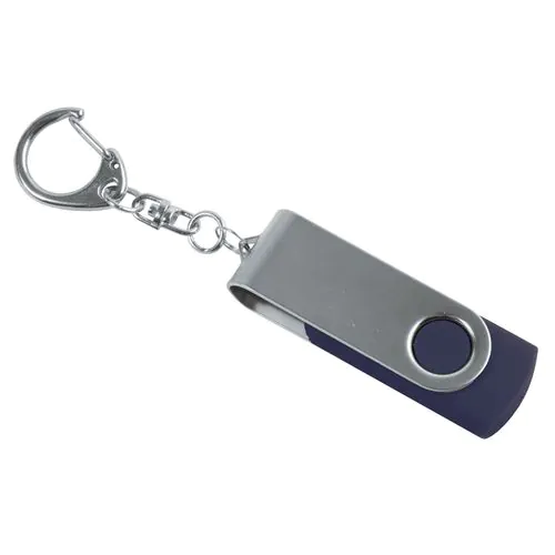 Chiavetta girevole USB 4Gb ABS gommata/Metallo Possibilità di import su richiesta a parti