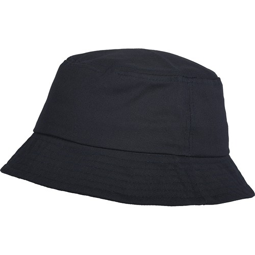 100% COTTON BUCKET HAT WITH BRIM