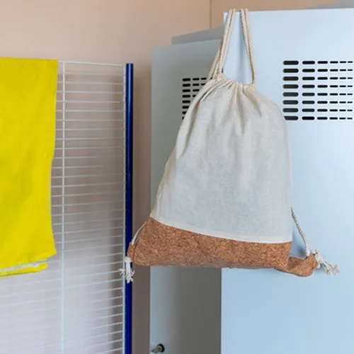 Bawełniany worek ze sznurkiem z korkowym elementem | Rontay Bawełniany worek ze sznurkiem z korkowym elementem | Rontay