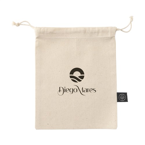 Gift Pouch Naturel GRS Recycled Cotton (150 g/m²) S Gift Pouch Naturel GRS Recycled Cotton (150 g/m²) S