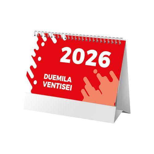 2026 Two-Colour Monthly Desk Calendar, 13 sheets on matte coated paper 2026 Two-Colour Monthly Desk Calendar, 13 sheets on matte coated paper