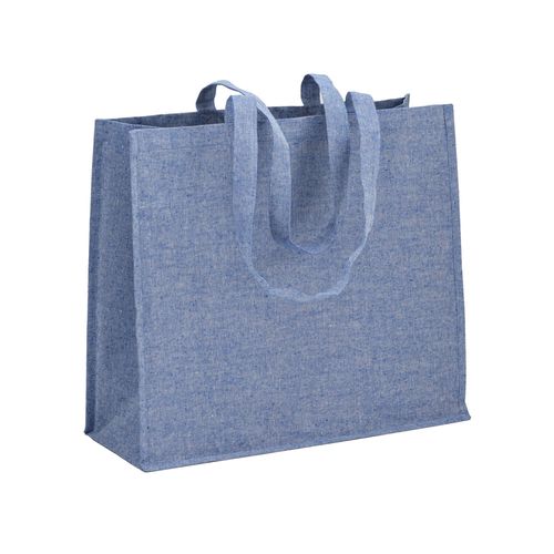 120 g/m2 recycled cotton shopper with PP inner coating, long handles and gusset 120 g/m2 recycled cotton shopper with PP inner coating, long handles and gusset