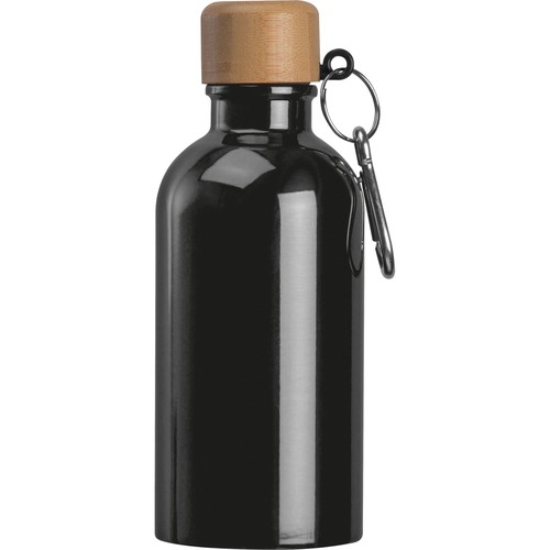 Gourde en acier inoxydable avec mousqueton, 400ml Gourde en acier inoxydable avec mousqueton, 400ml