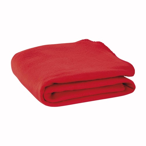 Fleece blanket 190 gr, rolled with customisable nylon straps Fleece blanket 190 gr, rolled with customisable nylon straps