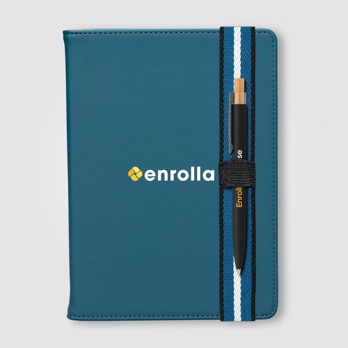 Newport Recycled Chevron Refillable Journal Pen Set - A5