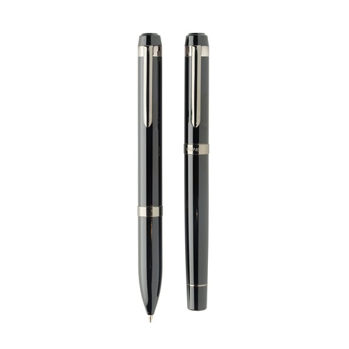 Coffret de stylos en acier recyclé Swiss Peak OSLO Coffret de stylos en acier recyclé Swiss Peak OSLO