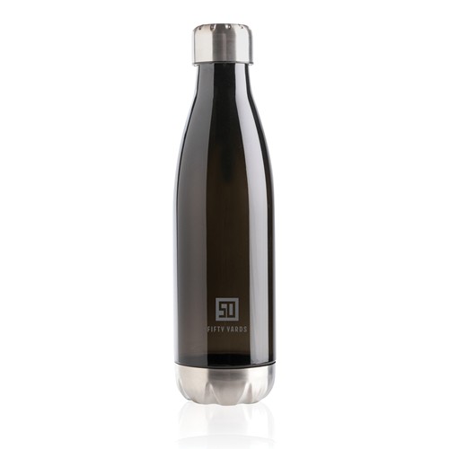 Auslaufsichere Trinkflasche mit Stainless-Steel-Deckel Auslaufsichere Trinkflasche mit Stainless-Steel-Deckel