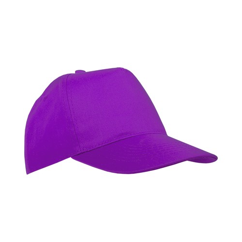 Casquette en coton, 5 panneaux, avec visières de 2 mm d'épaisseur et anneaux brodés, ferme Casquette en coton, 5 panneaux, avec visières de 2 mm d'épaisseur et anneaux brodés, ferme
