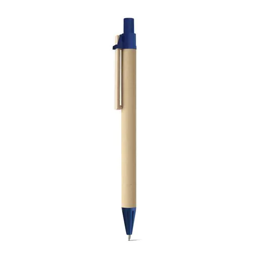 NAIROBI. Penna a sfera in carta kraft e clip in legno