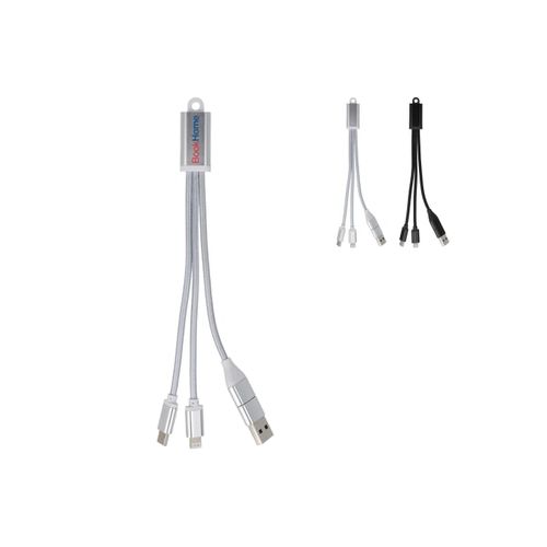 2-in-1 Charging Cable USB-A/C to USB-C & Lightning Aluminium 2-in-1 Charging Cable USB-A/C to USB-C & Lightning Aluminium