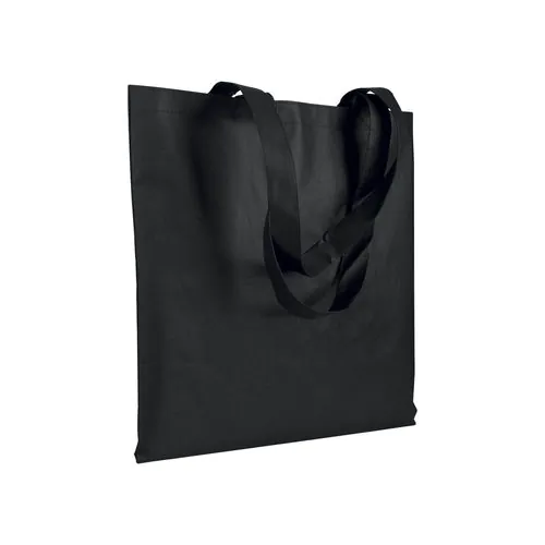 Stitched 80 g/m2 non-woven fabric shopping bag, long handles