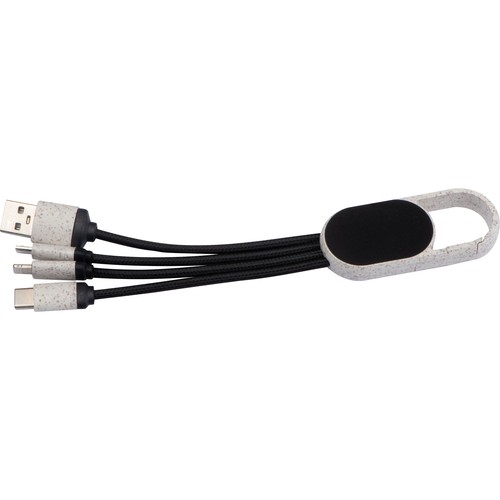 3 in 1 wheatstraw charging cable