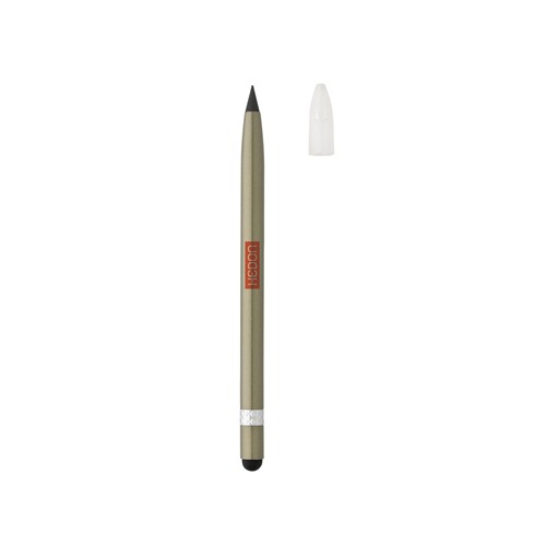 Aluminium inkless pen with eraser