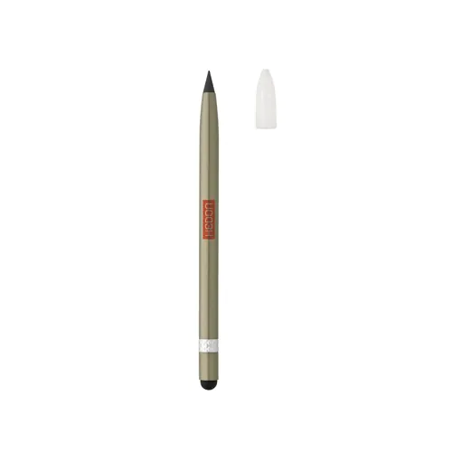 Aluminium inkless pen with eraser