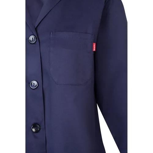 VL RAMA. Blouse sergée à manches longues (175g/m²), en sergé de coton (35%) et polyester (65%)