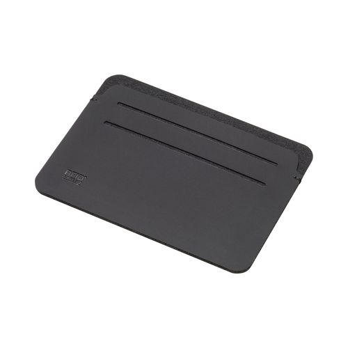 Anti-RFID card holder made of soft PU. With six card compartments and RFID logo