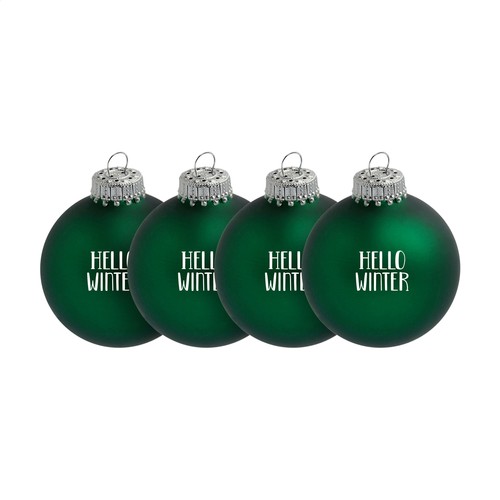 Boule de Noël Ø 6 cm - lot de 4 - Made in Europe Boule de Noël Ø 6 cm - lot de 4 - Made in Europe