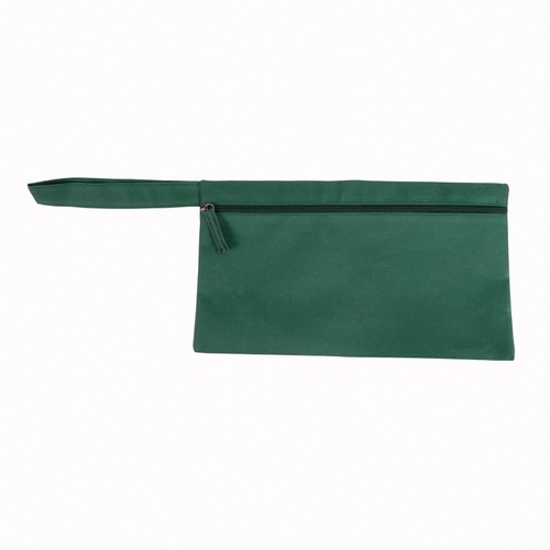 Porta documenti in poliestere con chiusura zip e pratica maniglia Porta documenti in poliestere con chiusura zip e pratica maniglia