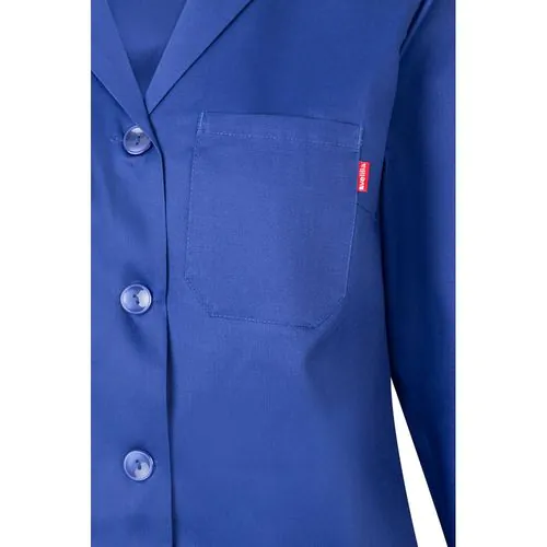 VL RAMA. Blouse sergée à manches longues (175g/m²), en sergé de coton (35%) et polyester (65%)