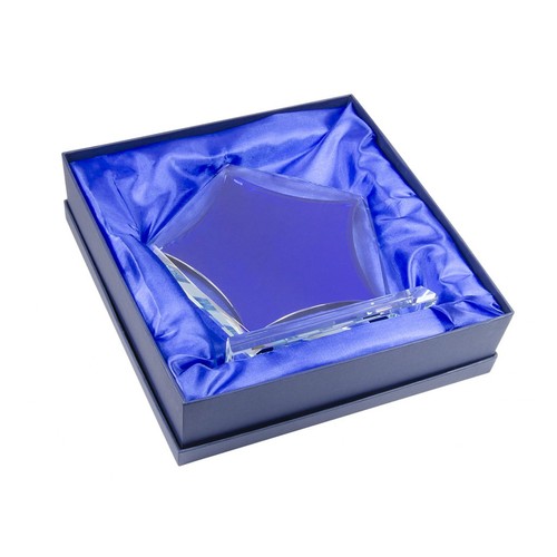 TROPHÉE EN VERRE ÉTOILE BLEUE TROPHÉE EN VERRE ÉTOILE BLEUE