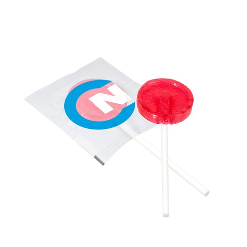 Flat round lollipop
