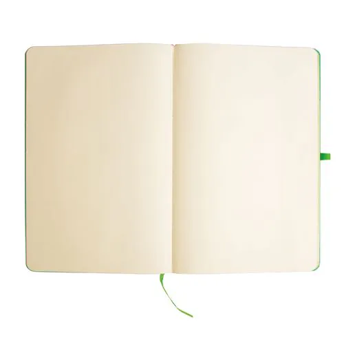 Bloc-notes en carton recyclé avec détails colorés Bloc-notes en carton recyclé avec détails colorés