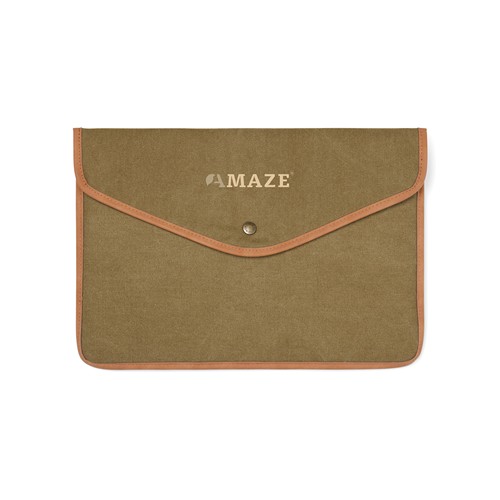 VINGA Bosler GRS recycled canvas 16" laptop sleeve VINGA Bosler GRS recycled canvas 16" laptop sleeve