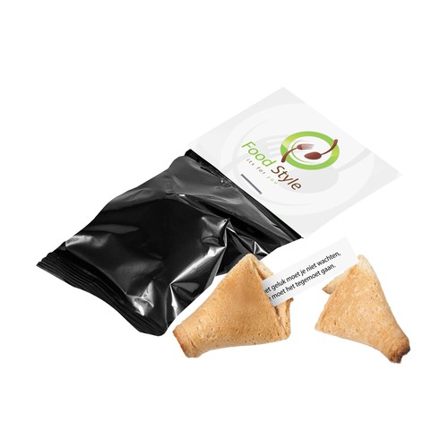 Biscuit de fortune avec carte à en-tête