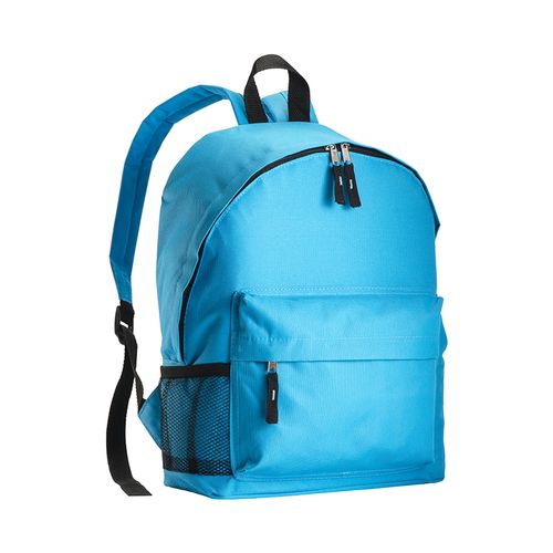 600D polyester 3-pocket backpack (one mesh side pocket). Adjustable shoulder straps 600D polyester 3-pocket backpack (one mesh side pocket). Adjustable shoulder straps