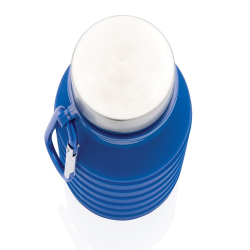 Bouteille en silicone pliable étanche avec couvercle Bouteille en silicone pliable étanche avec couvercle