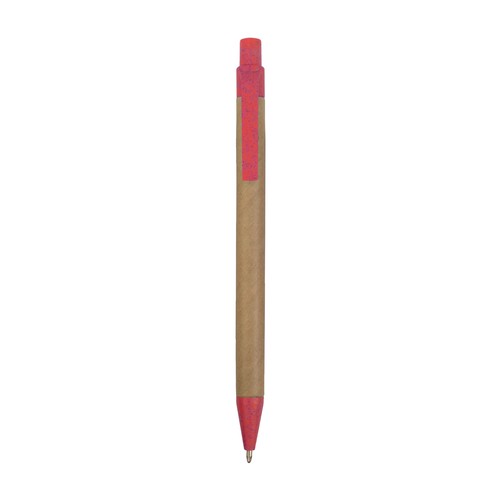 Stylo à déclic en papier recyclé avec détails en paille de blé (50%) et PP (50%) Stylo à déclic en papier recyclé avec détails en paille de blé (50%) et PP (50%)