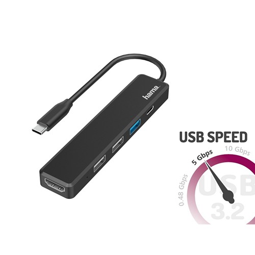 Hub USB, USB-C, HDMI Hama Hub USB, USB-C, HDMI Hama