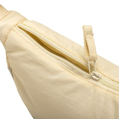 Borsa rotonda  in nylon con tracolla regolabile, chiusura con zip