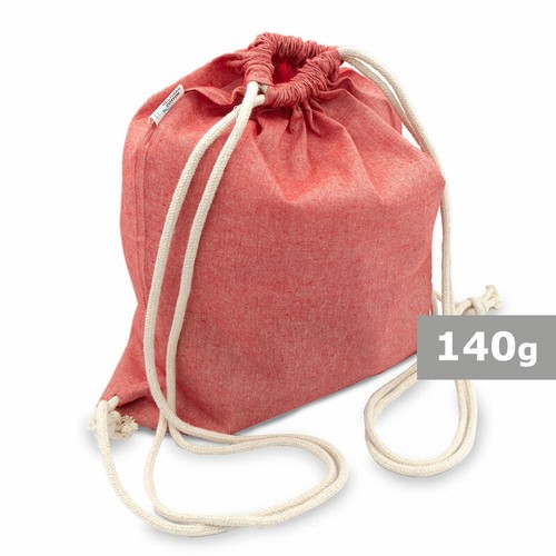 Recycled cotton and recycled polyester drawstring bag B'RIGHT | Jose Recycled cotton and recycled polyester drawstring bag B'RIGHT | Jose