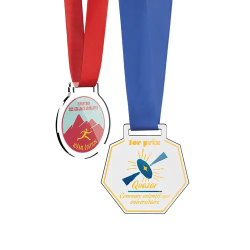 3MM THICK 30CMv MAX PLASTIC (PMMA) MEDAL WITH SATIN CORD 3MM THICK 30CMv MAX PLASTIC (PMMA) MEDAL WITH SATIN CORD