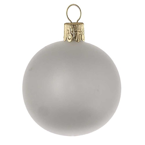 Traditional glass ball - matt-white #104
