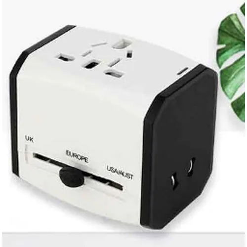 Adattatore da viaggio mondiale 02 bianco/nero